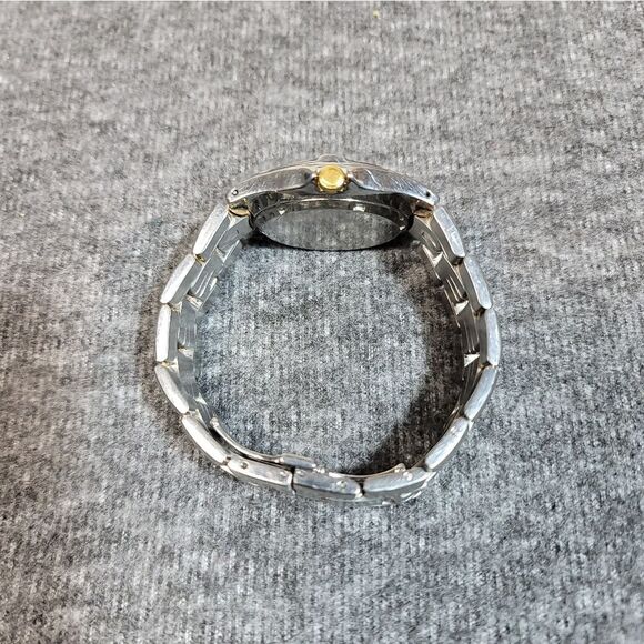 Seiko Perpetual Calendar Stainless Steel 18K Gold Mens Watch 8F32-970J - Picture 4 of 5